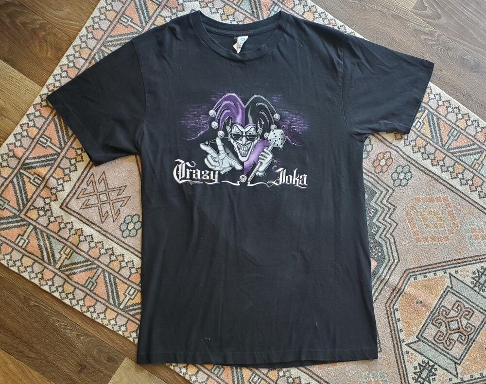 The Crazy Joka Joker Y2K Style Black Shirt L